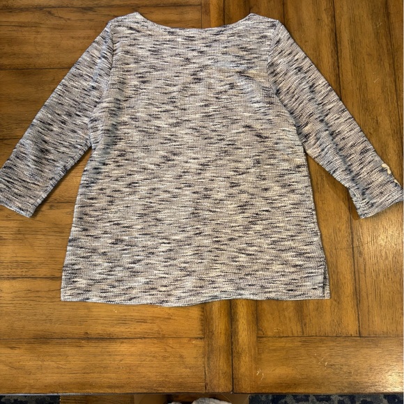 Talbots Boxy 3/4 Sleeve Sweater Top, Large, Nautical Spring Sailing Casual - Picture 7 of 10